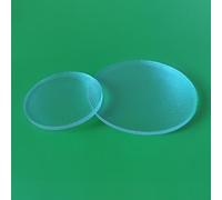 1PC Anti-glare Glare Cloth Pattern Glass Sheet LED High Transparency Optical Glass Plate Flat Transparent Downlight Disc(45mm)
