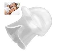 1PC Anti Snoring Device Silicone Premium Tongue Retaining Sleep Aid to End Snoring - Effective Snore Stopper Reusable & Portable Snoring Solution for Better Sleep, Travel-Friendly Stopper Clear