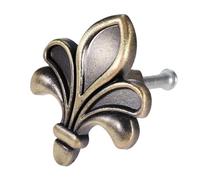 1Pc Antique Bronze Iris Flower Single Hole Drawer Knobs Furniture Wardrobe Door Handle Kitchen Cupboard Cabinet Handle Pull Knob