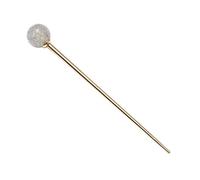 1pc Antique Hair Pin Round Metal Hair Stick Silvery Stick Retro s s for Buns Bun Rhinestone s Gold Updo pin Wooden
