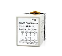 1pc APR-4 APR-3 phase sequence protector three-phase relay motor motor to prevent phase loss/reverse 220V/380V(AC380V,APR-3)