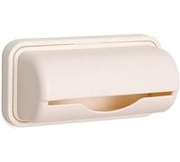 1Pc Apricot Trash Bag Dispenser Roll Holder, Kitchen Trash Bag Dispenser Plastic Bag Holder, Wall Mount Garbage Bag Dispenser Kitchen Storage Organization Accessories for Home Improvement