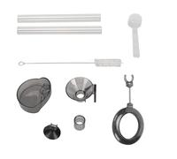 1PC Aquarium Feeding Kit - Shrimp & Fish Feeder Dish with Tube and Cleaning Brush, Universal Size for All Tank Types (Crystal Clear Design)