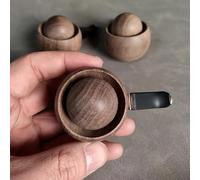 1PC ar Air Vent Essential Oil Diffuser, Handmade Black Walnut Wooden Diffuser, Small Round Egg Design, Portable, Unscented, No Ba, 1pc