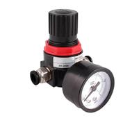 1pc AR2000 1/4" Thread BSPT Pneumatic Air Compressor Pressure Regulator Reduction Valve 4MM 6MM 8MM 10MM 12MM Connector Fittings(AR2000 (10mm))