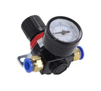 1pc AR2000 1/4" Thread Pneumatic Air Compressor Pressure Regulator Reduction Valve 4MM 6MM 8MM 10MM 12MM Connector Fittings(AR2000 w PC12mm)