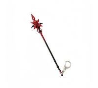 1PC Arlecchino Sickle Weapon Keychain Crimson Moon's Semblance Decoration with Bracket (STYLE 1)