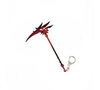 1PC Arlecchino Sickle Weapon Keychain Crimson Moon's Semblance Decoration with Bracket (STYLE 2)