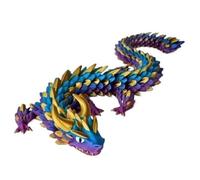 1PC Articulated Fantasy Dragon 3D Printed Flexible Joint Model Poseable Creature Figurine Unique Gift Idea for Collectors