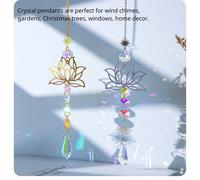 1Pc Artificial Crystal Charm Handmade Applicable Home Wind Chime Pendant Outdoor Garden A