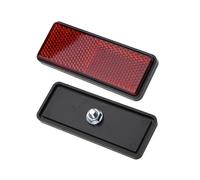 1Pc ATV Rear Reflector Motorcycle Bike Scooter Quad Red Rectangle Reflective Plate Warning Reflector