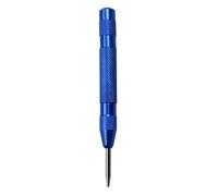 1pc Automatic Center Pin Punch Woodworking Tools Spring Loaded Marking Metal Drill Bits Wood Press Dent Marker Tool(Blue)