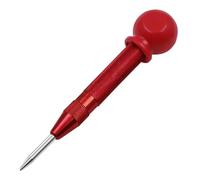 1pc Automatic Center Pin Punch Woodworking Tools Spring Loaded Marking Metal Drill Bits Wood Press Dent Marker Tool(Red1)