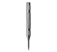 1pc Automatic Center Pin Punch Woodworking Tools Spring Loaded Marking Metal Drill Bits Wood Press Dent Marker Tool(Silver)