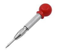 1pc Automatic Center Pin Punch Woodworking Tools Spring Loaded Marking Metal Drill Bits Wood Press Dent Marker Tool(Silver1)