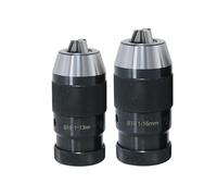 1PC Automatic Locking Self-Tightening Drill Chuck B10 B12 B16 B18 B22 Lathe Tools Toolhoder MTA MTB R8 C20 for Drill(B16 (1-13mm))