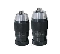 1pc Automatic Locking Self-Tightening Drill Chuck Keyless B10 B12 B16 B18 B22 Lathe Tools Toolhoder MTA MTB R8 C20 for Drill(B12 (1-10mm))