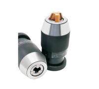 1pc Automatic Self-Tightening Drill Chuck B10 B12 B16 B18 B22 C6 C8 JT2 JT3 Morse MT1/MT2/3/4 Taper Shank Connecting Rod Universal(Golden Claw,B10-0-06MM)