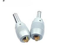 1pc Automatic Straight Shank C20 C25 C32 APU13 APU16 Tool Holder C APU Series CNC Integrated Self-Tightening Lathe Tools Holder(Silver Body and Gold,C32-APU16)