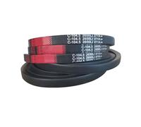 1pc B1036 Rubber Triangle Belt, Inner Circumference 1036mm, Width 17mm Power transmission V-belt for Machinery and Automobiles