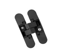 1PC B110 Hidden Hinge Suitable for Wooden Door Thickness 35-45mm 180 Degree Adjustable Invisible(Black)