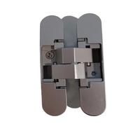 1pc B110 Hidden Hinge Suitable for Wooden Door Thickness 35 45mm 180 Degree Adjustable Invisible(Silver)