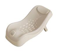 1PC Baby Sink Bath, Adjustable Height Ergonomic Baby Bath Support with Temperature Reminder & Drainage Hole, Foldable Portable Infant Bathtub with Hook for Home Travel, Grey