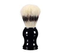 1pc Badger Hair Shaving Brush Hand Crafted Shaving Brush Beard Brushes with Metal Resin Handle Male's Luxury Professional Hair Salon Tool(black)