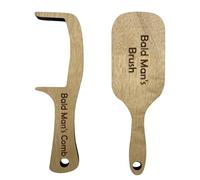1Pc Bald Comb And 1Pc Bald Brush, Interesting Combs, Creative Combs, Funny Gifts, Gifts For Men