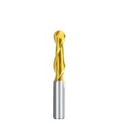1pc Ball Nose End Mill 2 Flute Spiral Milling Cutter 6mm Shank Tungsten Carbide TiN Coating CNC(6x12x50)