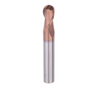 1pc Ball Nose End Mill Tungsten Carbide Cutter CNC Router Bit Milling Tool R0.5 R1 R2 R3 R4 R5 6mm 8mm 10mm Shank HRC55 2 Flute(R7XD14X28X100L)