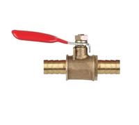 1pc Ball Valve 6/8/10/12mm Brass Hose Barb Shut-Off Lever Handle for Residential Commercial Water Oil Gas Pipe Accessories(10mm)
