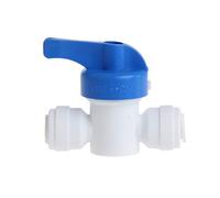 1Pc Ball Valve 6mm 1/4" Tube OD Port Plastic Water System Loop Connector for Pipeline