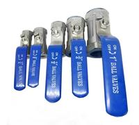 1pc Ball Valve SS304 BSP 1/4" 3/8" 1/2" 3/4" 1" 1-1/4" 1-1/2" Female Threaded Stainless Steel Ball