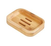 1Pc Bamboo Wooden Soap Dish, Holder Soap Tray for Shower Bathroom Kitchen Sink Drainer