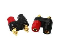 1pc Banana plugs Couple Terminals Red Black Connector Amplifier Terminal Binding Post Banana Speaker jack(2pcs)