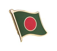 1Pc Bangladesh Flag Pin,Bangladesh Pins National Country Flag Button Lapel Pin,Unisex Enamel Craft Brooch Decorations Scarves Backpacks Patriotic Charm Fashion Brooch,Yellow,As Shown