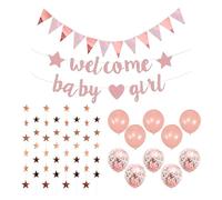 1Pc Banner, 1Pc Pennant, 1Pc Star Garland And 10Pcs Balloons, Girls Party Decorations, Gender Reveal Party Supplies