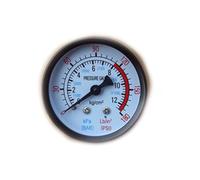 1pc Bar Air Pressure Gauge 13mm 1/4 BSP Thread 0-180 PSI 0-12 Manometer Double Scale for Air Compressor Digital Pressure Gauge(1pc-01)