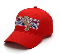1pc Baseball Cap Adjustable Bubba Gump Baseball Cap Shrimp Embroidered Snapback Hats Running Costume Baseball Hat (red)