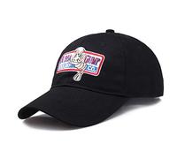 1pc Baseball Cap Adjustable Bubba Gump Baseball Cap Shrimp Embroidered Snapback Hats Running Costume Baseball Hat (Black)