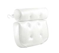 1pc Bath Pillows for Head and Neck, Bath Pillow for Bathtub with 6 Non-slip Suction Cups, Suitable for Soft Bathtub Pillow for Relaxing Baths - White, 35x33x5cm