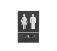 1PC Bathroom Mark Label Removable Back Self-Adhesive Toilet WC Sign Wall Sticker DIY Decor Washroom Sign Mark Office(Toilet)