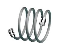 1pc Bathroom Nylon High Pressure Flexible Smooth 1.5/2.0 Meter Shower Hose Handheld Anti Winding GI/2 Universal Pipe Tube(Grey 1.5M)