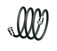 1pc Bathroom Nylon High Pressure Flexible Smooth 1.5/2.0 Meter Shower Hose Handheld Anti Winding GI/2 Universal Pipe Tube(Dark Grey 1.5M)