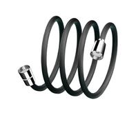 1pc Bathroom Nylon High Pressure Flexible Smooth 1.5/2.0 Meter Shower Hose Handheld Anti Winding GI/2 Universal Pipe Tube(Dark Grey 2M)