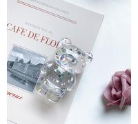 1Pc Bear Phone Grip Tok Folding Bracket Mobile Phone Finger Holder Mobile Phone Cartoon Foldable Epoxy SequinsCute B 3D Ear Shaped for Desktop Mobile Phone Cell Phones and Accessories (Transparent)