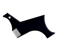 1pc Beard Shaping Tool Hair Liner Template Pro Stencil Comb Shaper for Styling with Trimmer,Razor or Clippers for Man(Black)