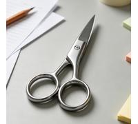1Pc Beauty Scissors,Stainless Steel,Pointed Tip,Silver Finished,Small Size | Sharp Precision Blades,For Eyebrow,Nose Hair,Facial Hair,Craft Embroidery Trimming Work