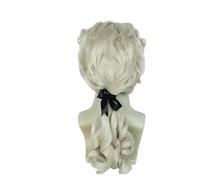 1pc Beige White Wig Colonial Judge Lawyer Synthetic Hair Medium Long 18th Century Historical Costume For Men Wome(Beige)